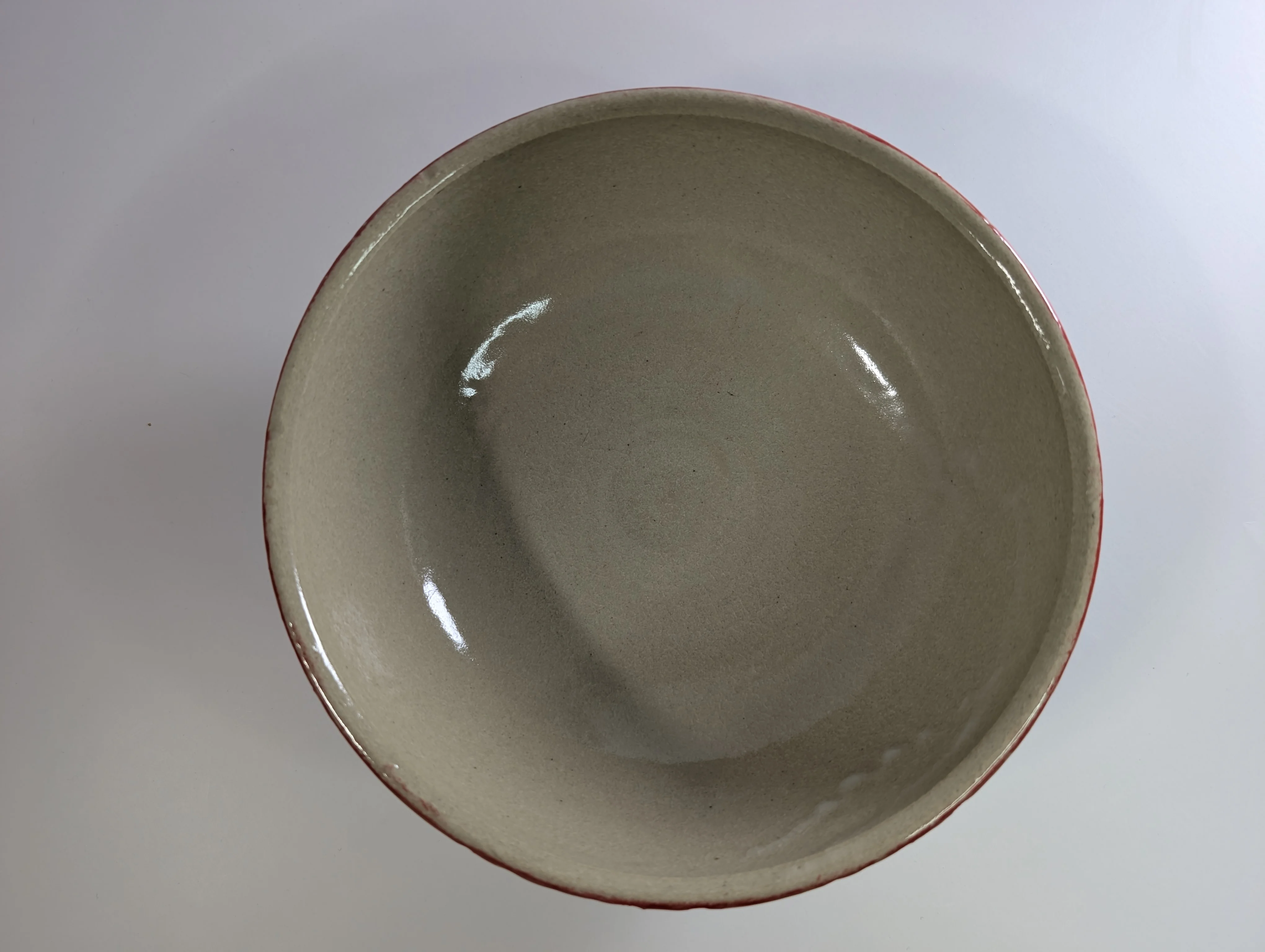 Red Sgraffito Bowl - Image 3